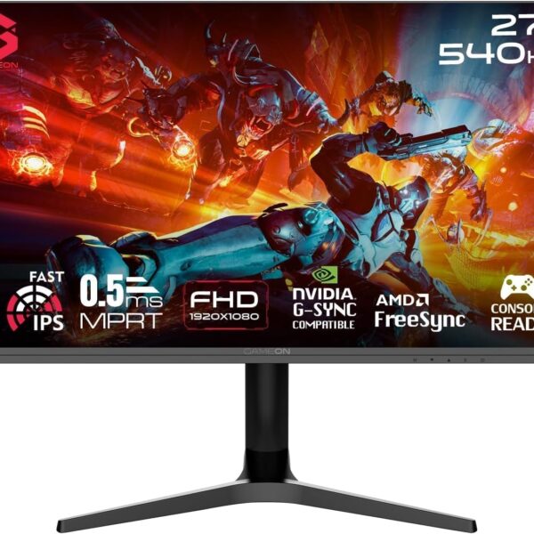 GAMEON Titan Pro X Series 27" FHD 1920x1080 Gaming Monitor – 540Hz
