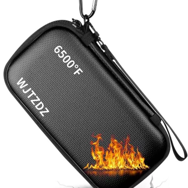 Second image of 6500°F Hard Fireproof Power Bank Case,Waterproof Electronic Organizer Travel Bag