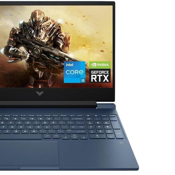 Second image of HP (Upgraded) - Victus 15.6" Full HD 144Hz Gaming Laptop - Intel 12th Gen Core i5-12450H - 16GB Memory - NVIDIA GeForce RTX 3050-1TB SSD - Backlit Keyboard - Windows 11 - Blue Performance
