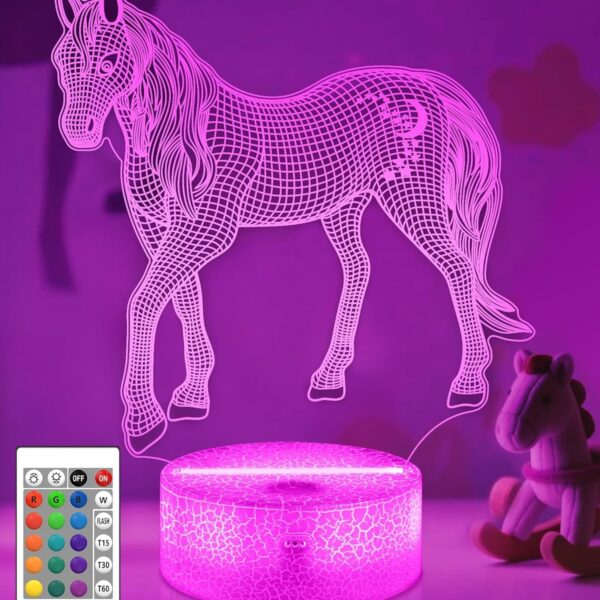 Second image of Attivolife Game 3D Illusion Lamp, Headphone Night Light with Remote Control + Timer 16 Color Changing